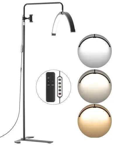 Half Moon Light for Esthetician 26inch Dimmable LED Floor Lamp Lash Light Arched