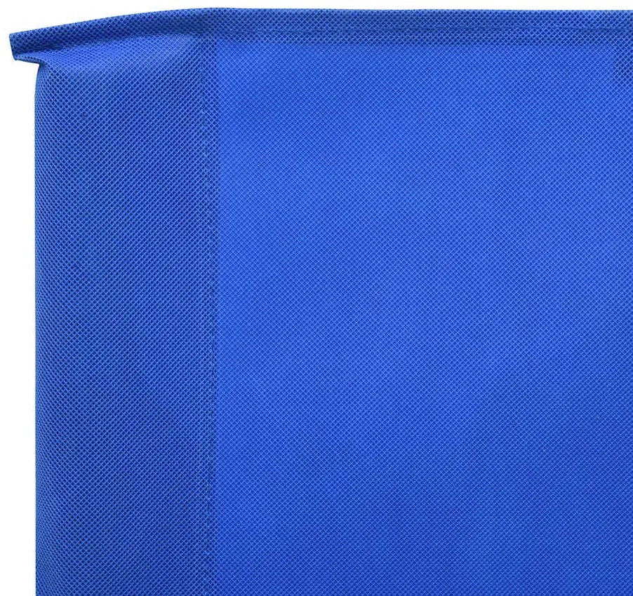 vidaXL Προστατευτικό Αέρα με 5 Πάνελ Αζούρ Μπλε 600x120 εκ. Υφασμάτινο
