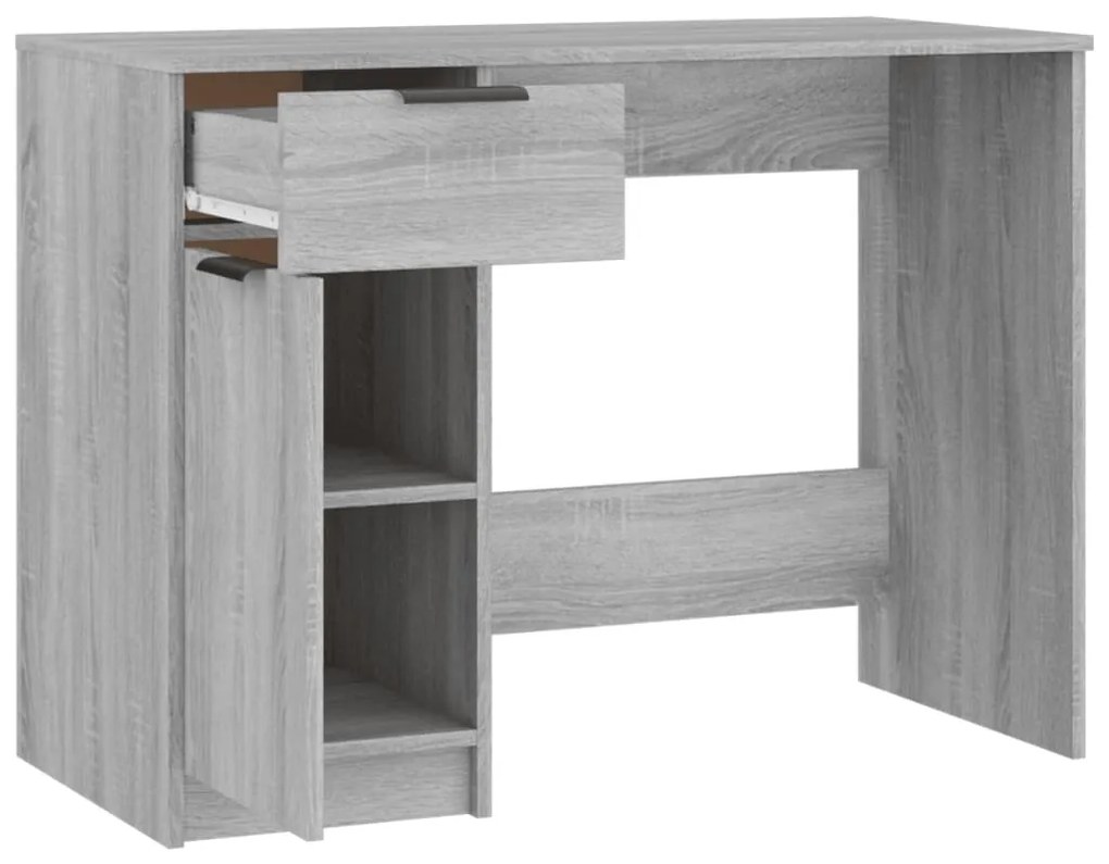 vidaXL Γραφείο Γκρι Sonoma 100x50x75 εκ. από Επεξεργασμένο Ξύλο