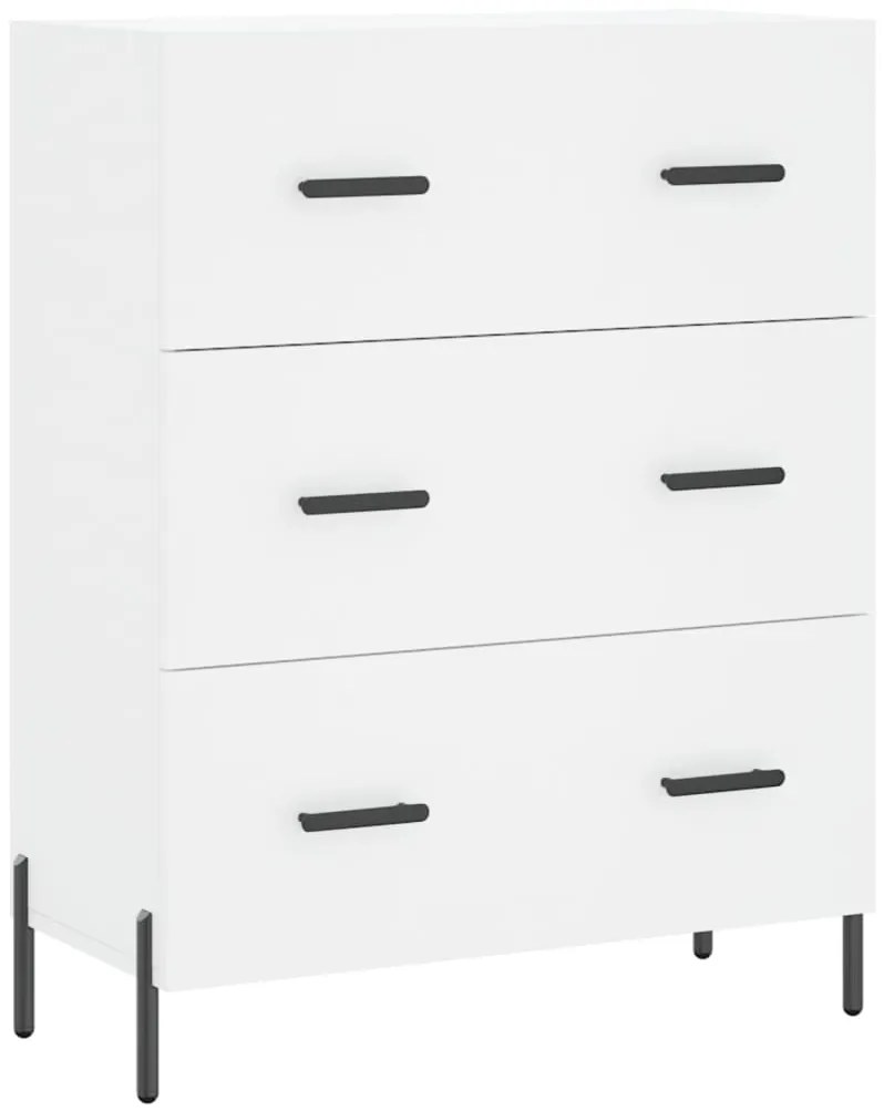 vidaXL Ντουλάπι Λευκό 69,5x34x180 εκ. από Επεξεργασμένο Ξύλο