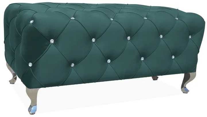 PUF / ΠΑΓΚΟΣ HESTIA VELVET GREEN BLUVEL 78 / ΑΣΗΜΕΝΙΟ DIOMMI HESTIAV78S DIOMMI-80-1871