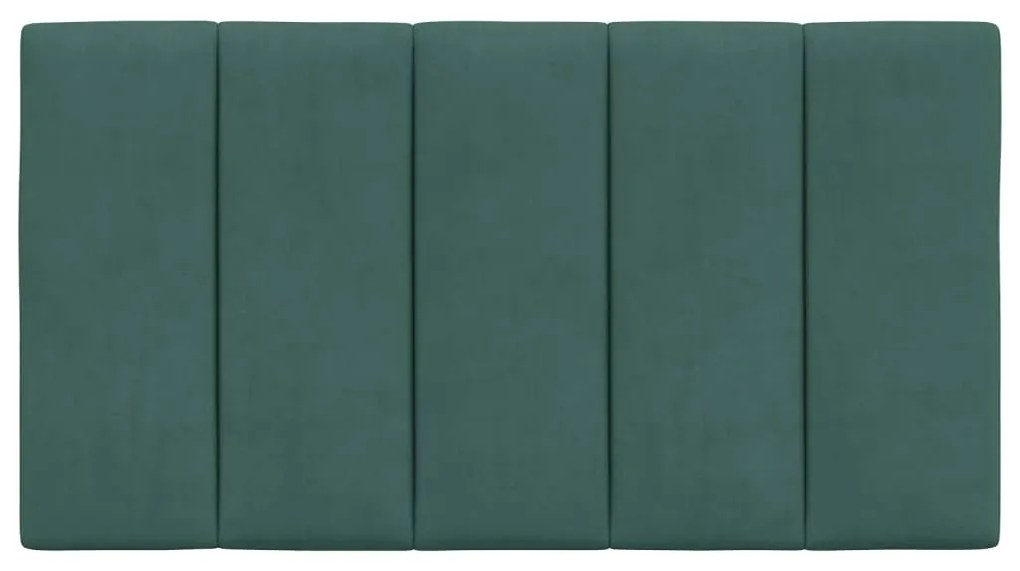 vidaXL Μαξιλάρι για Κεφαλάρι Hanko Σκούρο Πράσινο 90 εκ. Βελούδο