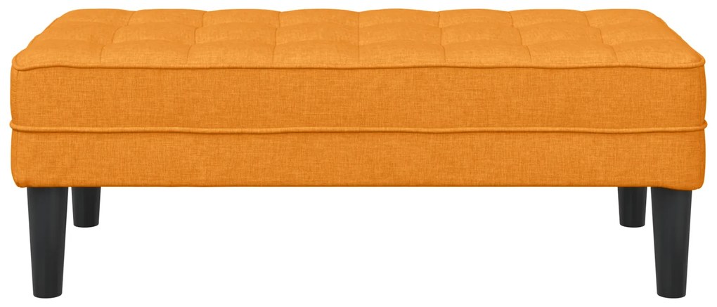vidaXL Παγκάκι Σκούρο Κίτρινο 113x57x39 εκ. Υφάσμα