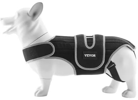 VEVOR Dog Back Brace Adjustable Dog Spine Support Harness for IVDD Pain Relief