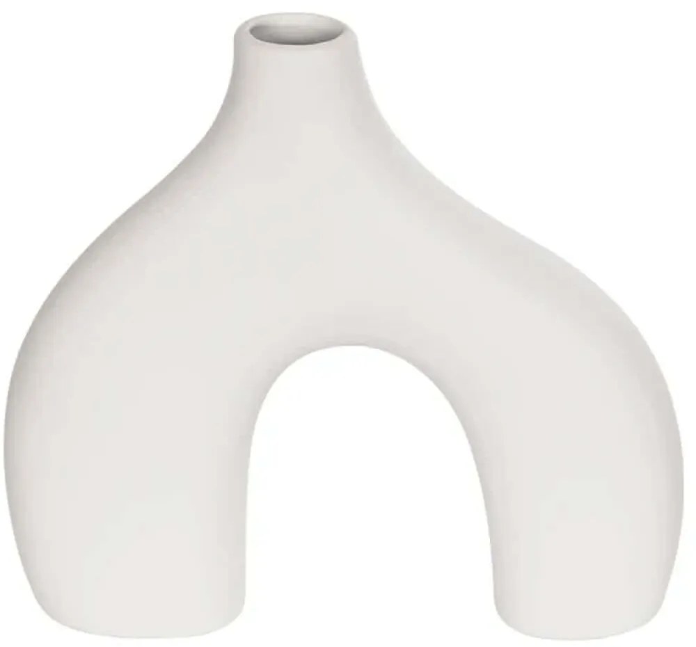 Βάζο Toledo 21251 27x6x24cm White GloboStar Κεραμικό