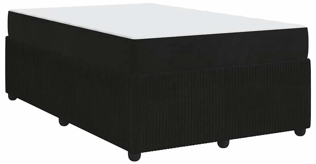 vidaXL Σκελετός κρεβατιού με στρώμα Άλλο Μαύρο 120 x 200 cm Βελούδο