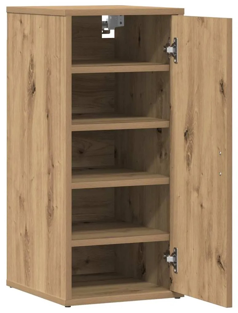 vidaXL Παπουτσοθήκη Τεχνίτης Δρυς 32x35x70 εκ. από Επεξεργασμένο Ξύλο