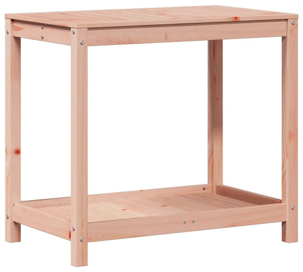vidaXL Τραπέζι Κηπουρικής με Ράφι 82,5x50x75 εκ. Μασίφ Ψευδοτσούγκα
