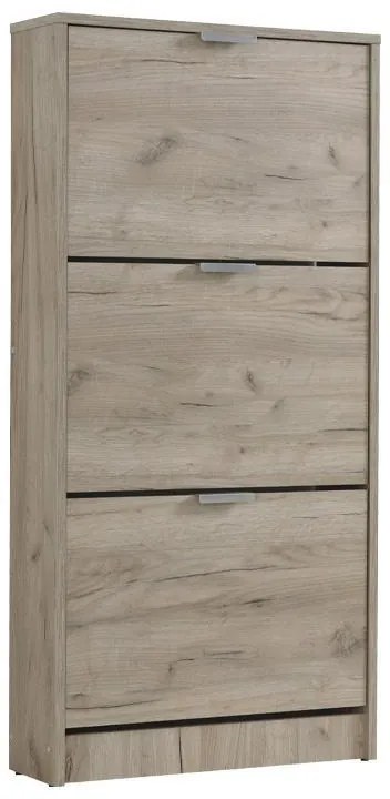Παπουτσοθήκη Base 13 Γκρί Δρύς 58x18x119 εκ. 58x18x119 εκ.