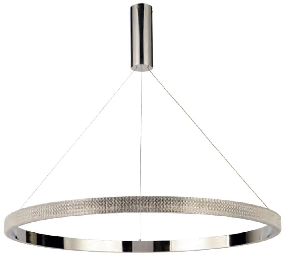 Φωτιστικό Οροφής 77-8164 Led 80cm Amarylis Chrome Homelighting Κρύσταλλο,Μέταλλο