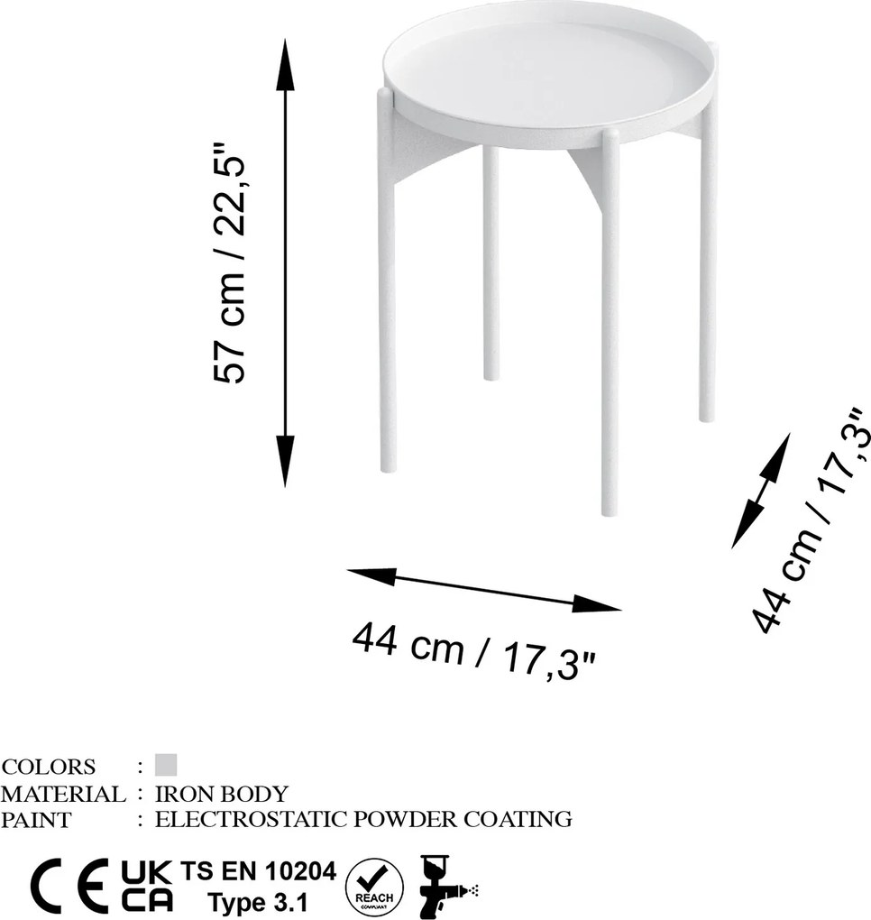 Coffee Table Shb-002-C White