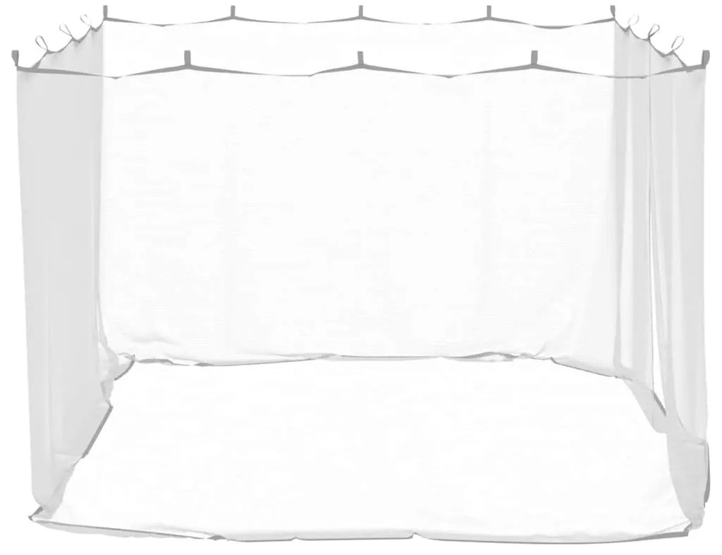 vidaXL Κουνουπιέρα 156 Λευκή 300x300x200εκ. από Δίχτυ