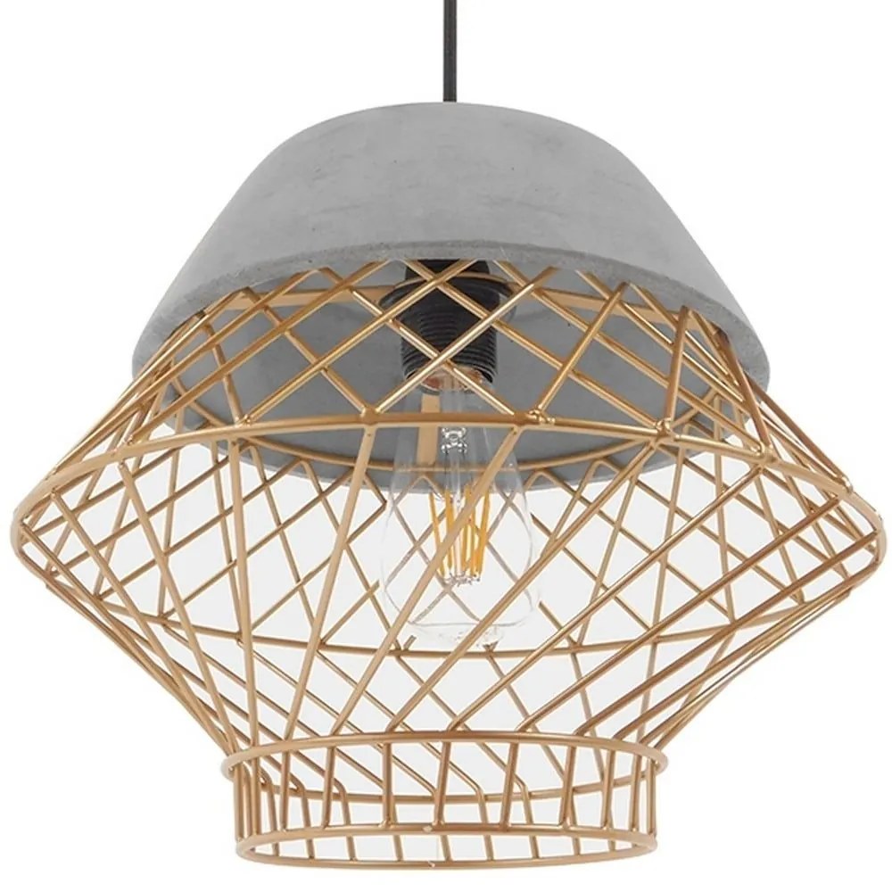 Φωτιστικό Οροφής Riello 01324 Grey-Beige GloboStar Cement