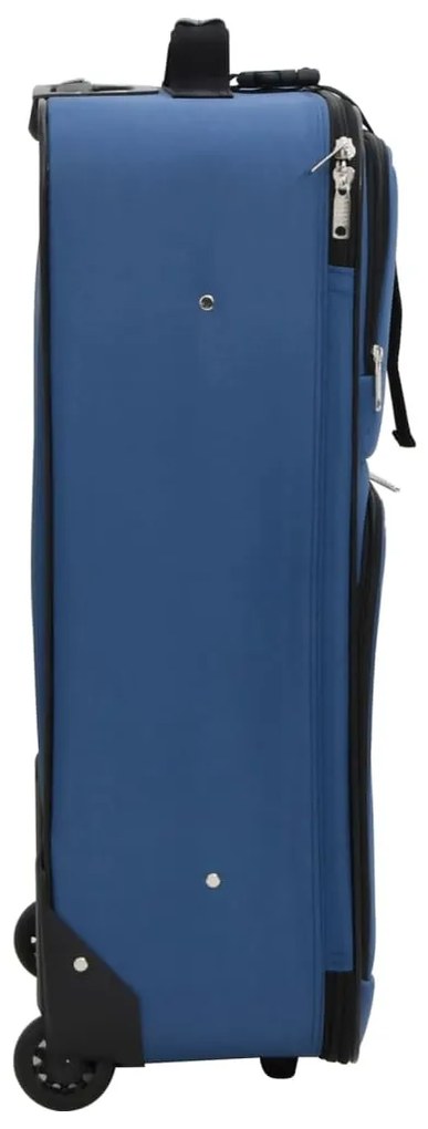 vidaXL Σετ Βαλίτσες Ταξιδίου 5 τεμ. Μπλε Υφασμάτινες