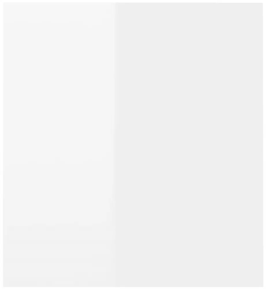 vidaXL Έπιπλο Τηλεόρασης με LED Γυαλιστερό Λευκό 120 x 35 x 40 εκ.