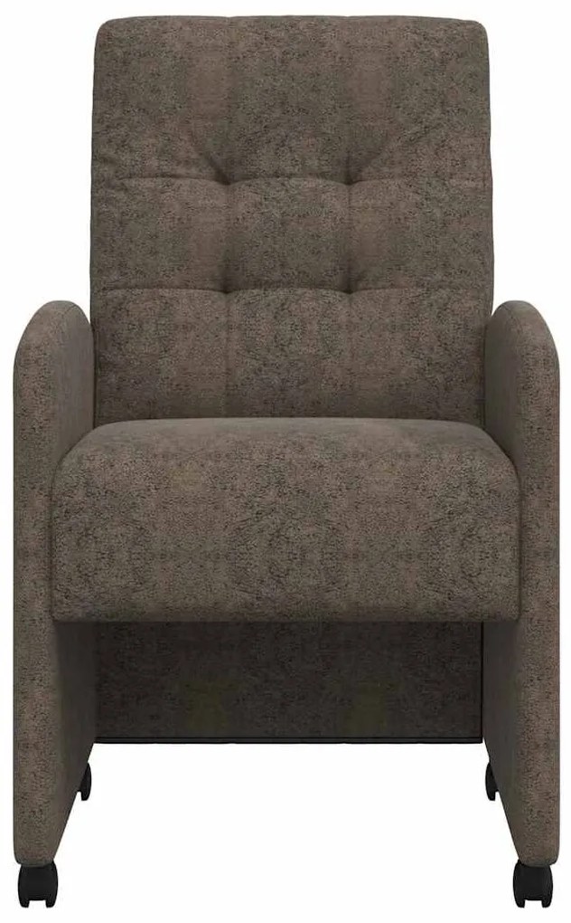 vidaXL Καρέκλες Φαγητού με Ρόδες 2 pcs Σκούρο γκρι 58 x 67 x 97 εκ