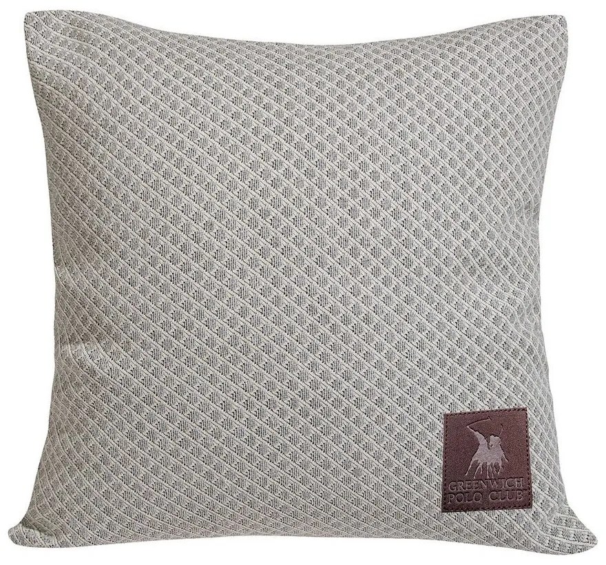 Διακοσμητικό Μαξιλάρι (Με Γέμιση) 2790 Grey Greenwich Polo Club 42Χ42 Cotton-Polyester