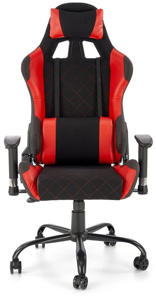 ΚΑΡΕΚΛΑ ΓΡΑΦΕΙΟΥ / GAMER CAIN ΜΑΥΡΟ / ΓΚΡΙ 69x62x127-134cm