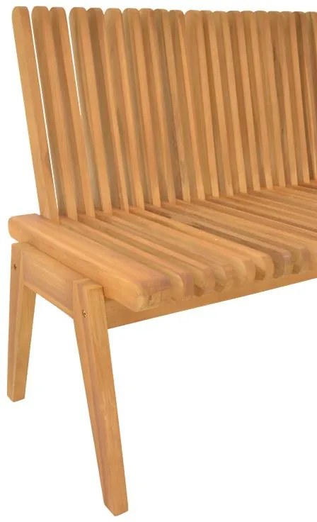 Παγκάκι Jey teak ξύλο σε φυσική απόχρωση 150x45x40εκ 150x57.5x80 εκ.