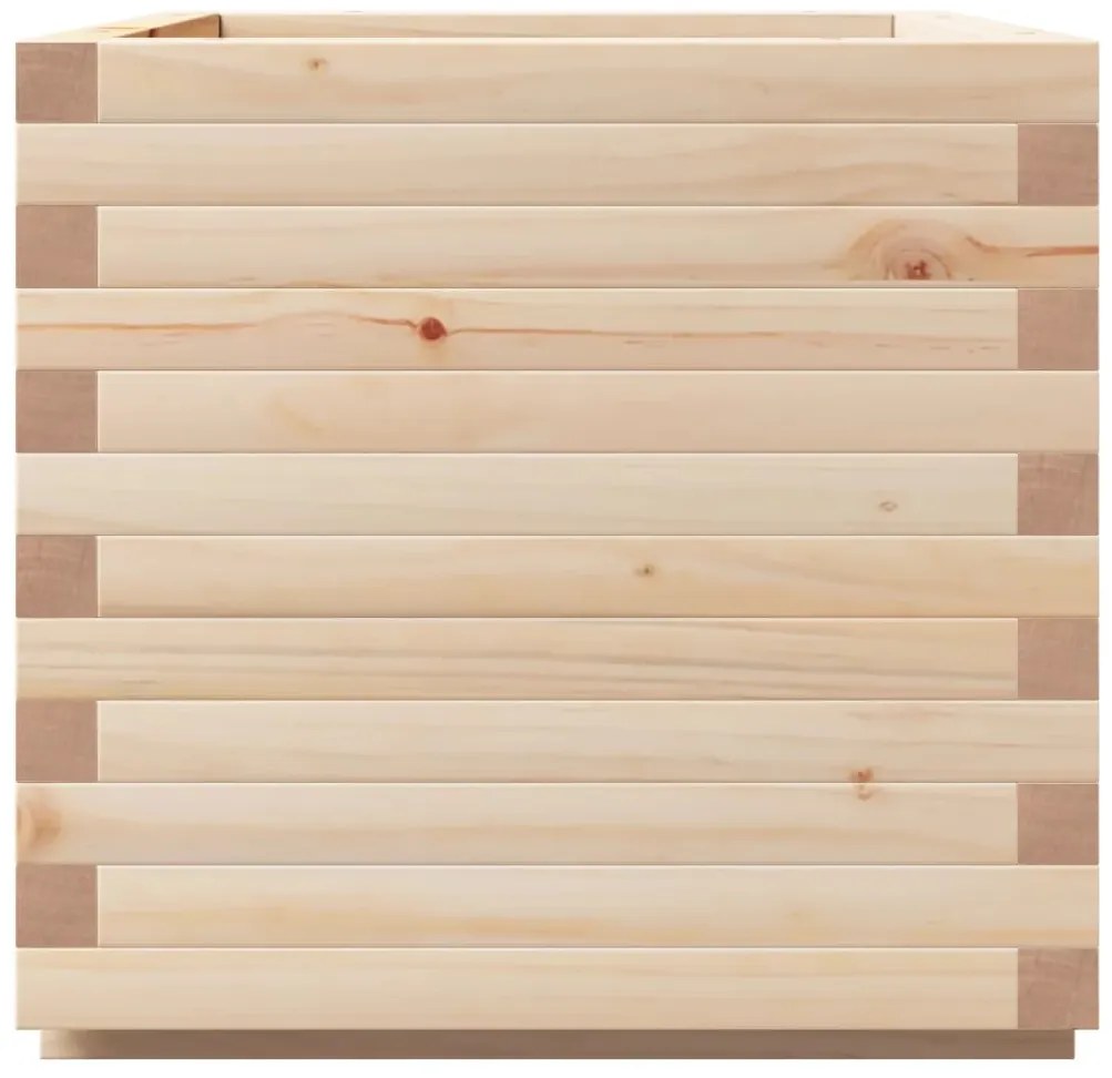 vidaXL Ζαρντινιέρα Κήπου 50x50x49,5 εκ από Μασίφ Ξύλο Πεύκου