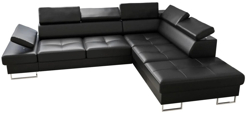 Γωνιακός καναπές Gelito LTHR-Mauro-Δεξιά - 276.00Χ225.00Χ95.00cm