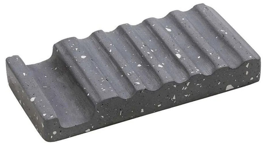 Σαπoυνοθήκη Ορθογώνια TZB108 16x8x2,3cm Dark Grey Espiel Cement