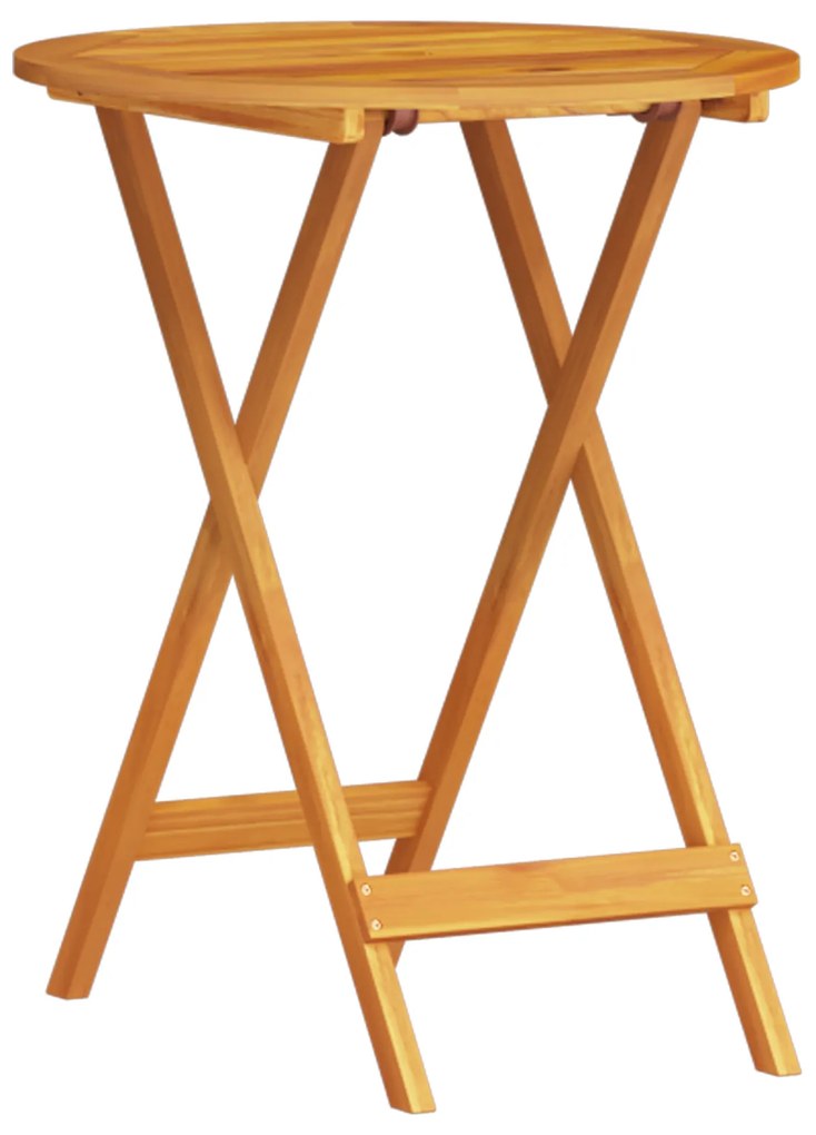vidaXL Σετ εξωτερικών επίπλων 3 pcs Φυσικό Ξύλο 60 x 60 x 75 cm