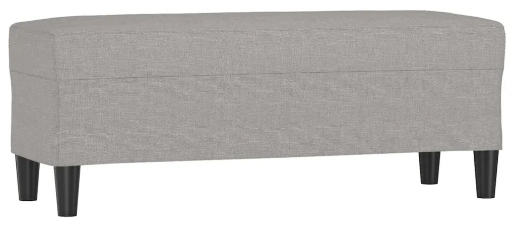 vidaXL Πάγκος Ανοιχτό Γκρι 100 x 35 x 41 εκ. Υφασμάτινος