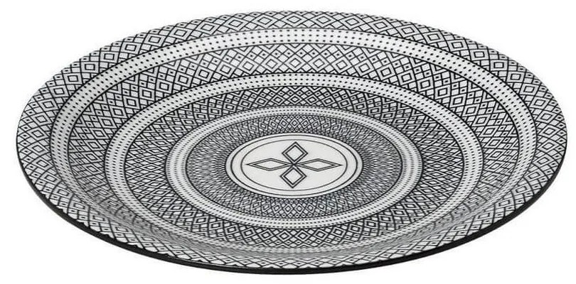 Πιάτο Charlotte Gui388K6 Ρηχό Φ26,5cm Black Espiel Ceramic
