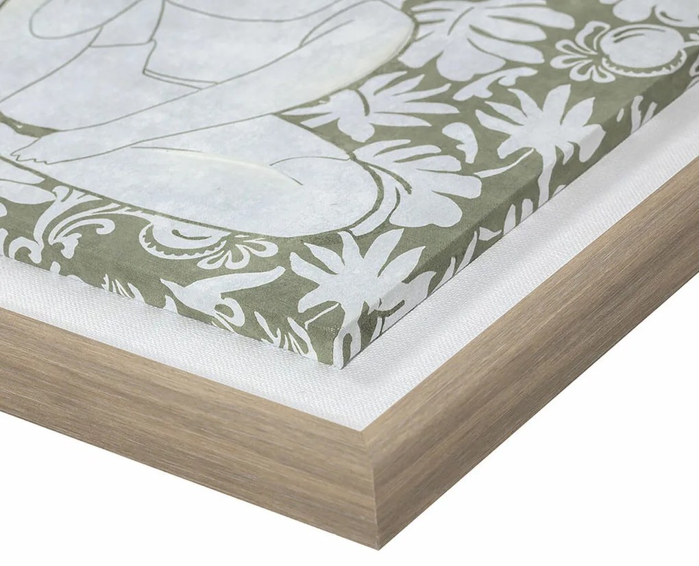 Καμβάς DKD Home Decor Κρυστάλλινο Καμβάς Ξύλο MDF 42 x 3 x 42 cm