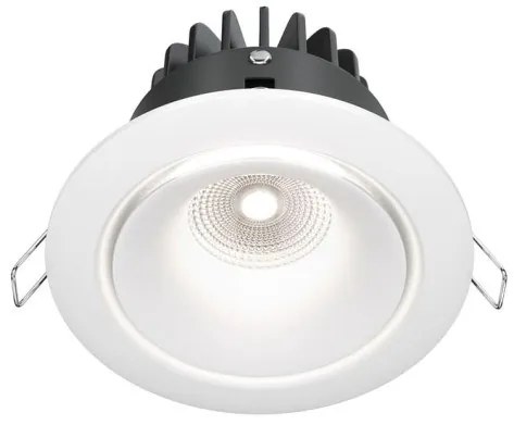 Χωνευτό Σποτ Οροφής LED 12W Yin 4000K Λευκό DL031-L12W4K-D-W MAYTONI-DL031-L12W4K-D-W-Λευκό DL031-L12W4K-D-W