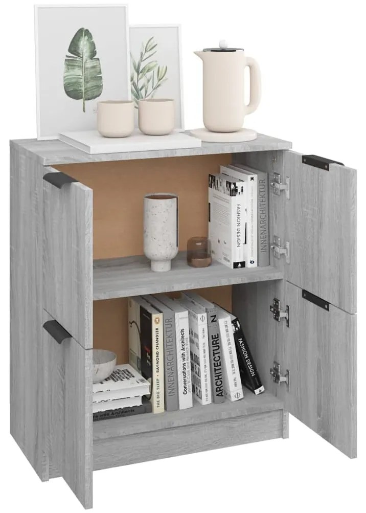 vidaXL Ντουλάπι Γκρι Sonoma 60 x 30 x 70 εκ. από Επεξεργασμένο Ξύλο
