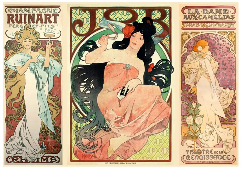 Φωτοταπετσαρία - Alphonse Mucha. Women's 100x70