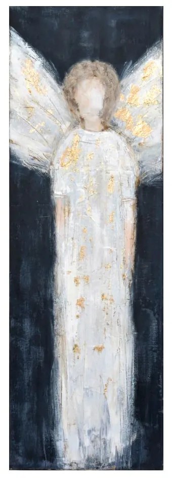 Πίνακας Σε Καμβά Angelo 2 020051 50x150xH3cm Black-White Κάθετοι Wood, Canvas
