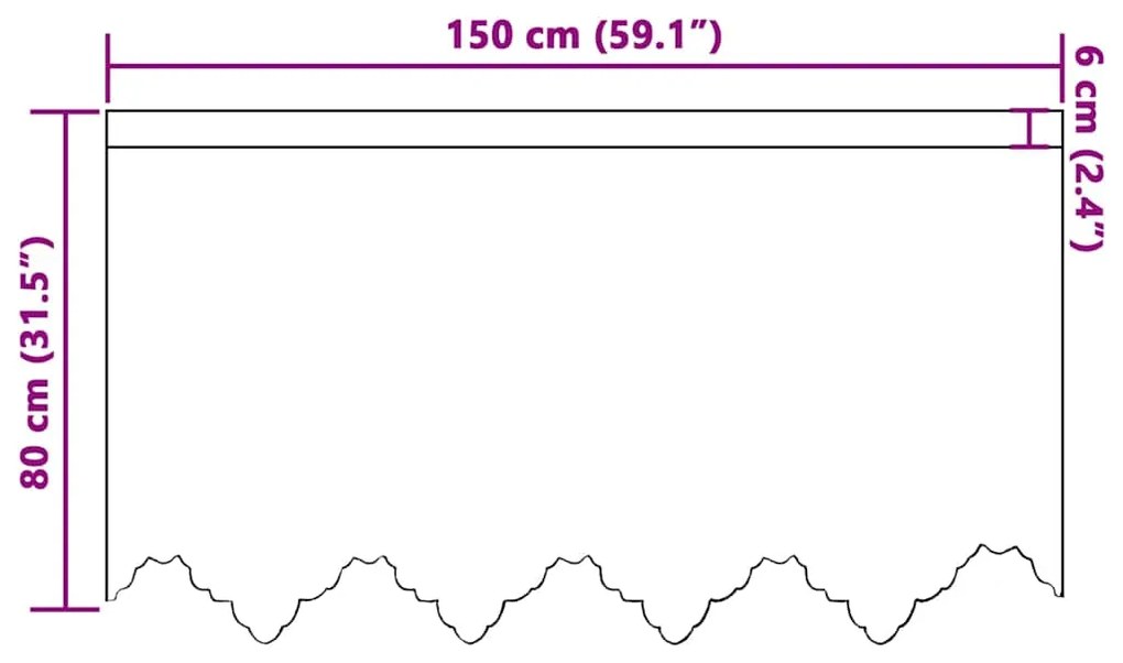 vidaXL Κουρτίνες με κουρτίνες Λευκό 150 x 80 cm Πολυεστέρας