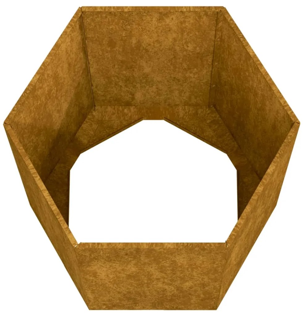 vidaXL Ζαρντινιέρα Σκουρ. 40 x 40 x 45 εκ. Ατσάλι Σκληρυθέν στον Αέρα