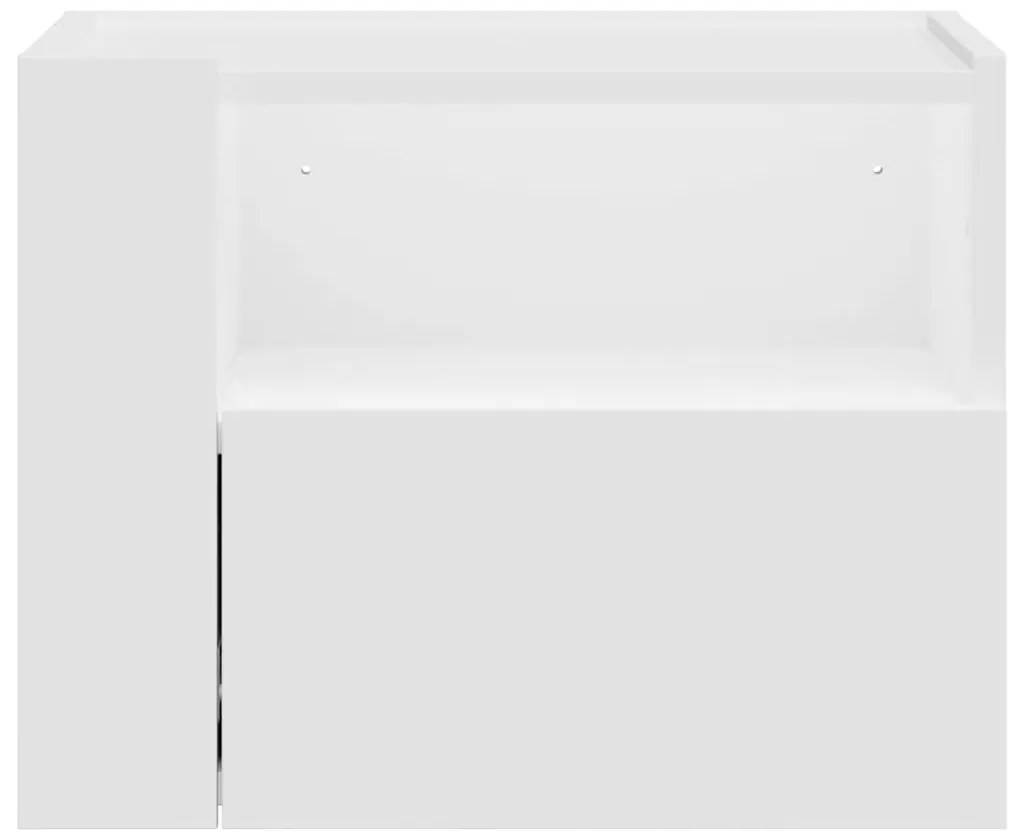 vidaXL Κομοδίνα Επιτοίχια 2 τεμ. Λευκά 45x30x35 εκ.