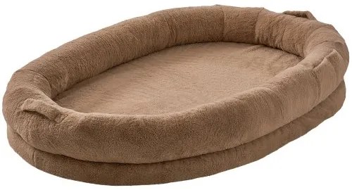 VEVOR Human Dog Bed 72x48x10in Large Human Size Dog Bed Washable Faux Rabbit Fur