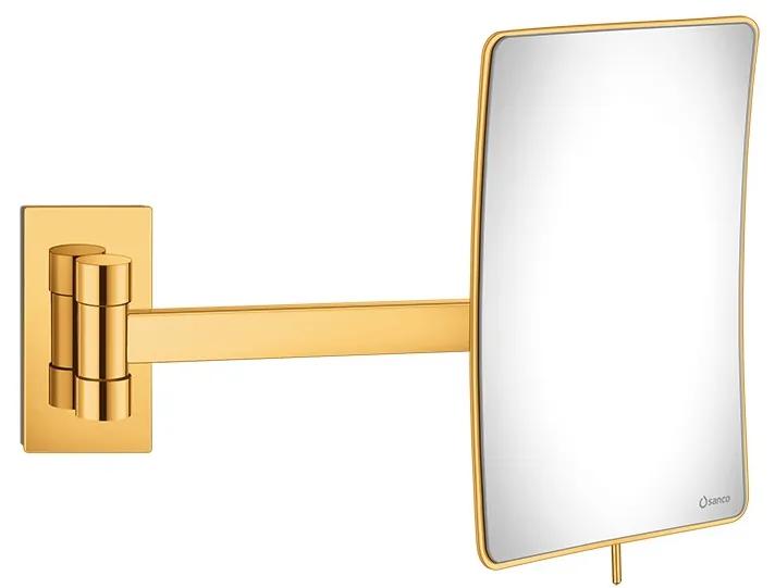 Καθρέπτης Μεγεθυντικός Επτοίχιος Μεγέθυνση x3 Gold 24K Sanco Cosmetic Mirrors MR-305-A05