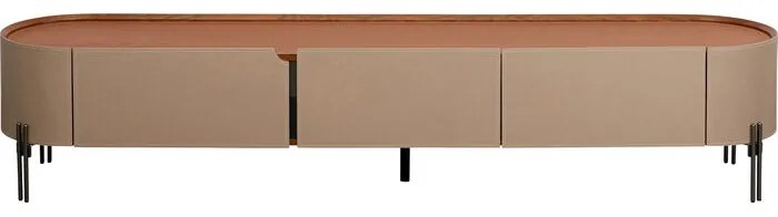 Έπιπλο Tv Tango Δερματίνη Μπεζ 200x40x41εκ. - Μπεζ