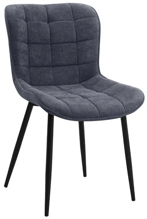 Σετ τραπεζαρία 5τμχ Roger - Chiara Megapap Mdf - ύφασμα χρώμα ακακίας - ανθρακί 120x70x75εκ.