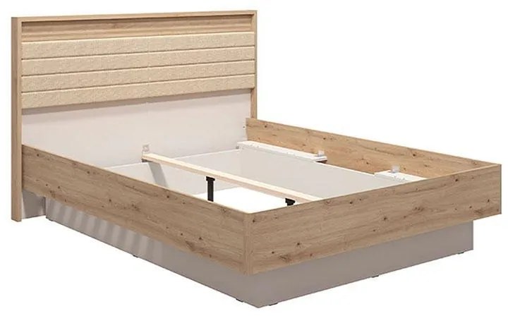 Ξύλινο Κρεβάτι Modena 180 Artisan - Cashmere - Artisan Matt Μπέζ 180x200 εκ. 194x209x115 εκ.