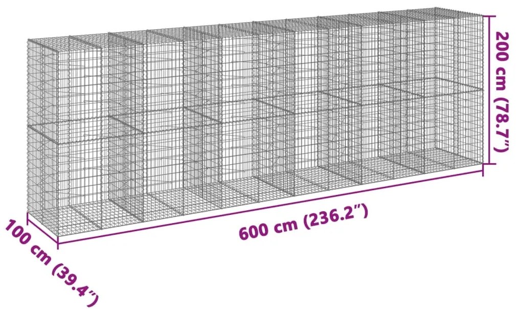 ΣΥΡΜΑΤΟΚΙΒΩΤΙΟ ΜΕ ΚΑΛΥΜΜΑ 600X100X200ΕΚ ΑΠΟ ΓΑΛΒΑΝΙΣΜΕΝΟ ΧΑΛΥΒΑ 3295235