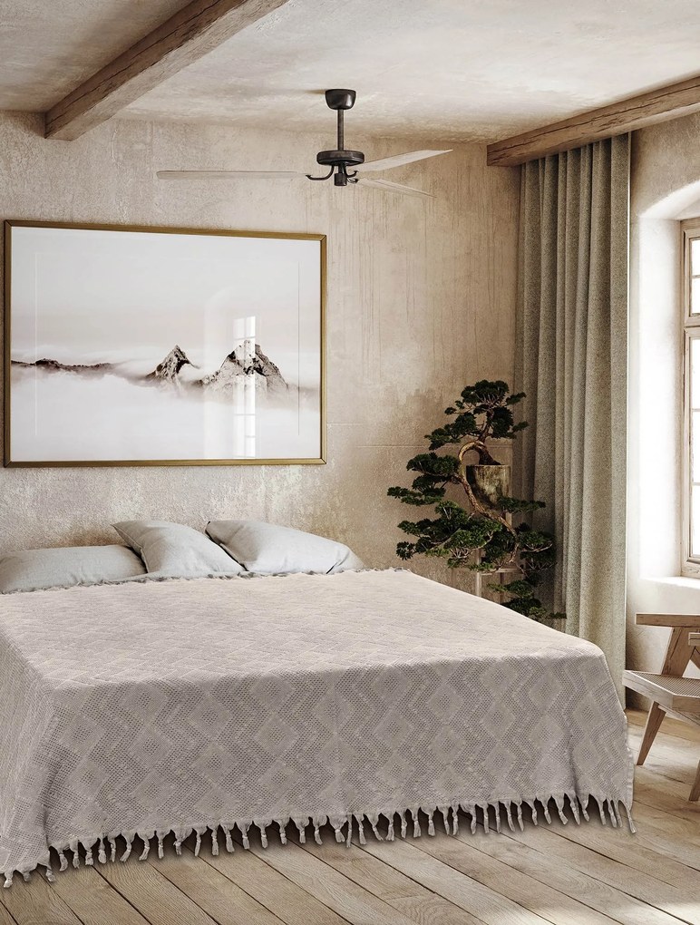 Κουβέρτα Πικέ Ζακάρ TIFOON BEIGE Κουβέρτα Πικέ Ζακάρ: 220 x 240 εκ.