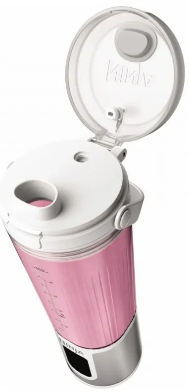 Φορητό μπλέντερ Ninja Blast BC151EUWH, 7,4W, 530 ml, ατσάλινη λεπίδα με 6 λεπίδες, θρυμματισμός πάγου, έως 10 κύκλοι, χωρίς BPA, USB-C, λευκό