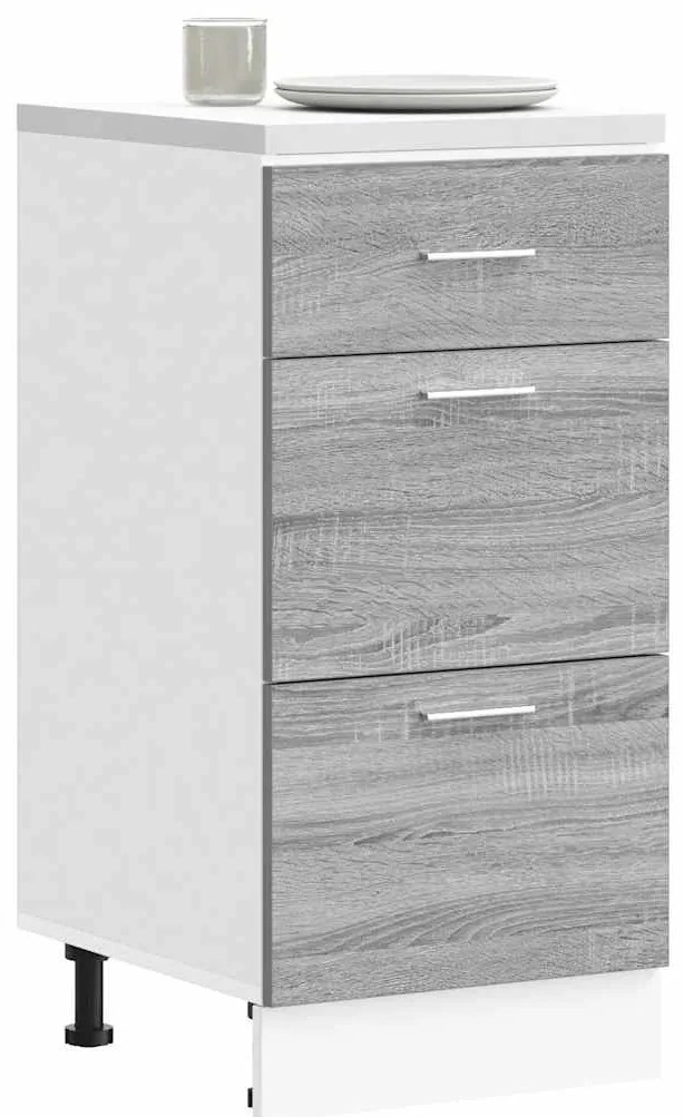 vidaXL Ντουλάπι "Lyon" Γκρι Sonoma 40x46x81,5 εκ. από Τεχνητό Ξύλο
