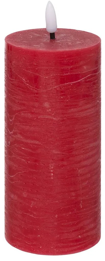 Διακοσμητικό Φωτιστικό Κερί Led (Φ7x17.5) A-S Molia Rouge 200663B