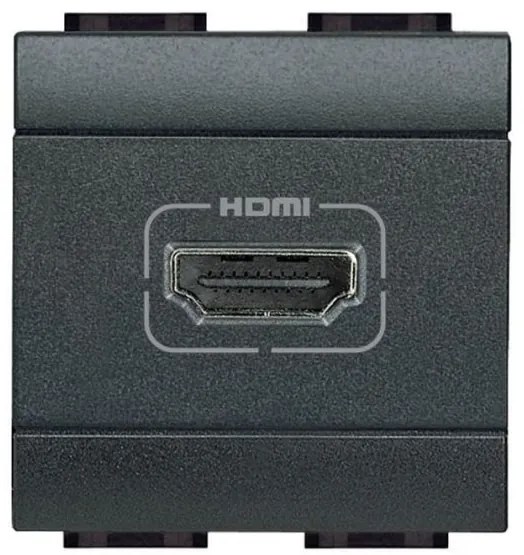 Πρίζα 2 Στοιχείων HDMI Γραφίτης Bticino L4284 Legrand-L4284-Ανθρακί L4284
