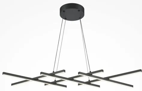 Κρεμαστό Φωτιστικό Οροφής LED 40W Μαύρο 3000K-4000K Halo MOD244PL-L50BK Maytoni MOD244PL-L50BK Μαύρο
