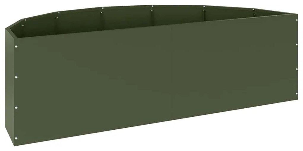 vidaXL Γλάστρα Ελιά Πράσινη 120 x 60 x 35 cm Ατσάλι